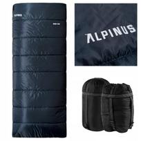 Miegmaišis ALPINUS, vokas, šiltas, tamsiai mėlynas, užtrauktukas dešinėje