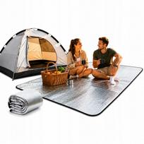Vandeniui atsparus 200x200 cm pikniko kilimėlis stovyklavimui, paplūdimiui, parkui, po palapine