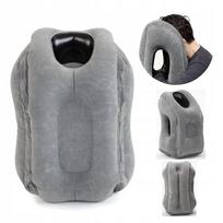 Pripučiama kelioninė pagalvė, ergonomiška, pilka