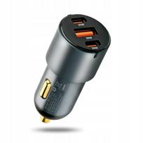 Automobilinis įkroviklis everActive CC-40Q su USB QC3.0 ir 2x USB-C 60W