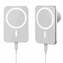 Automobilinis įkroviklis su MagSafe tvirtinimu, 15W, USB-C, baltas