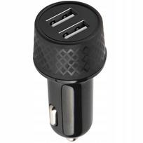 Automobilinis įkroviklis Forever, 2 USB-A QC 3.0 lizdai, LA-03, juodas, 3A, 12W