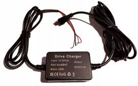 Automobilinis maitinimo adapteris DVR įrašymo įrenginiams, Mini USB, su parkavimo režimu