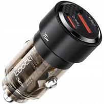 Automobilinis įkroviklis TOOCKI 75W, USB-C 45W + USB-A 30W, PD, QC