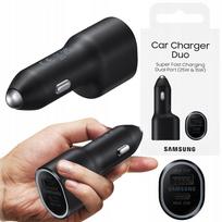 Automobilinis įkroviklis SAMSUNG, USB-A/USB-C, 25W/15W, S24/S25, greitas įkrovimas