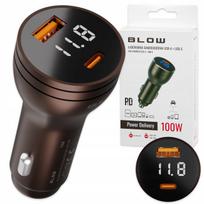 Automobilinis įkroviklis 100W, USB–USB-C, greitas įkrovimas, PD QC
