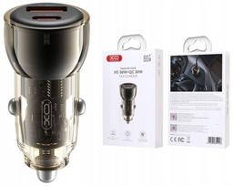 Automobilinis įkroviklis, 2x USB, USB-C, PD, QC 3.0, 60W