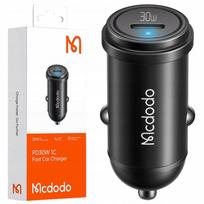 Automobilinis USB-C įkroviklis MCDODO, 30W, su LED, greitas įkrovimas