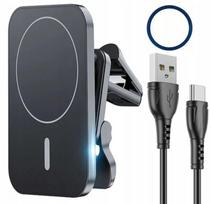 Belaidis automobilinis laikiklis ir įkroviklis QI MagSafe, 15W, skirtas iPhone