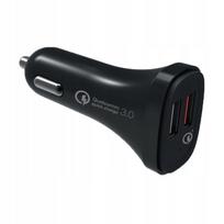 Automobilinis USB įkroviklis 2x Qualcomm 3.0, 5.4A