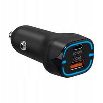 Automobilinis įkroviklis 38W, USB-C, greitas įkrovimas, QC, PD