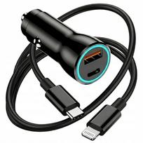 Greitas USB-A įkroviklis 25W su 1 m USB-C laidu, tinka iPhone X/11/12/13/14 Pro Max