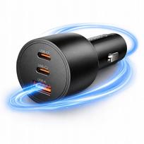Automobilinis įkroviklis Orico PowerLink 165W, USB-A, 2x USB-C, juodas