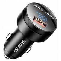 Automobilinis įkroviklis USB–USB-C, 100 W, QC PD