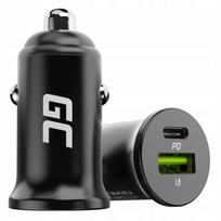 Automobilinis USB-C įkroviklis Green Cell PowerRide Nano, 6A, 38W