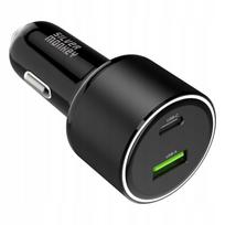 Automobilinis įkroviklis SILVER MONKEY, 100W, USB-C PD, USB 3.0 QC