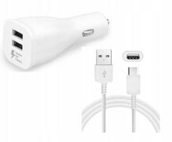Automobilinis įkroviklis SAMSUNG, greitas įkrovimas, 2× USB