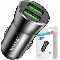 Automobilinis įkroviklis ROCK H8, 2x USB, greitas įkrovimas