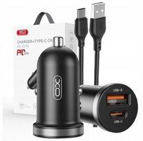 Automobilinis įkroviklis 48W su Type-C laidu, PD 30W, QC 3.0 18W
