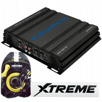 Stiprintuvas Crunch 500.2 su Hollywood CCA-28 laidais ir XTREME lipdukais