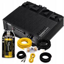 Automobilinis stiprintuvas EDS3000.1, 1 kanalo, su 53 mm² CCA-20 laidais ir HCM6 kondensatoriumi