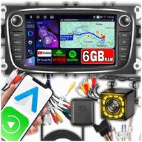 Automobilio radijo imtuvas FORD MONDEO MK4, FOCUS MK2/MK3, GALAXY, CarPlay, Android, 6GB