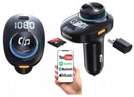 FM siųstuvas TechniSat DIGICAR 100 BT, laisvų rankų įranga, Bluetooth 5.1, PD 20W