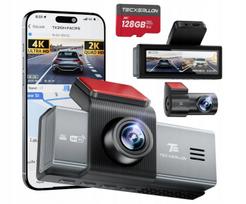 Automobilinė vaizdo registratoriaus kamera TECXERLLON TX310H, 4K, GPS, WiFi, 5G, priekinė ir galinė