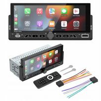 Automobilio radijas Kruger&Matz KM2017 su CarPlay, Android Auto, 6,9" ekranu, USB, 1DIN, nuotolinio valdymo pultu