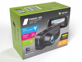 Vaizdo registratorius Tracer PANO 2D Full HD HDR, 3", 150 mAh, su galine kamera