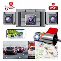 Automobilinė kamera 360°, 4K + 1080P, 4 kanalų, Wi-Fi, G-Sensorius