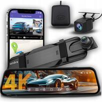 Veidrodinis automobilio vaizdo registratorius su 9,66" lietimui jautriu ekranu, 4K, GPS