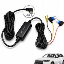 USB-C maitinimo adapteris automobilio vaizdo registratoriui, parkavimo režimui