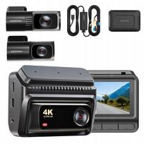 Automobilio vaizdo registratorius DDPAI Z60T 4K HDR su priekinėmis, galinėmis ir vidaus kameromis, 4G modulis