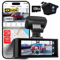 Vaizdo registratorius REDTIGER F7N Elite 4K, GPS, WiFi, naktinis matymas, 128GB