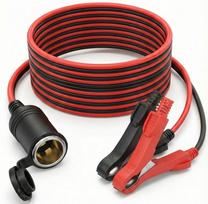 Automobilio cigarečių žiebtuvėlio lizdas su klemmomis, 16 AWG, 3 m, 180W / 360W baterijai