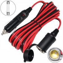 Pratęsimo laidas automobilio 12V lizdui, 400 cm, STRONG, 15A, 16 AWG, varinis
