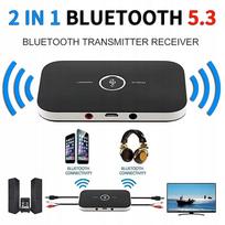Bluetooth 5.3 siųstuvas ir imtuvas, AUX, RCA, USB, įkraunamas