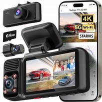 Vaizdo registratorius REDTIGER F17N 3CH 4K, GPS, WiFi, naktinis matymas, 64GB