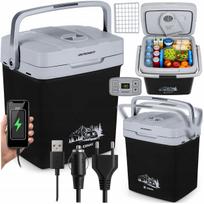 Automobilinis šaldytuvas-šildytuvas, 26 l, 12V/230V, su USB