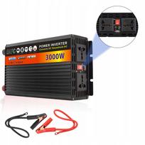 Įtampos keitiklis 12V į 230V, 1500W/3000W, modifikuota sinusoidė, su USB