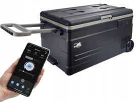 Automobilinis šaldytuvas-šaldiklis 75 l, -20°C, 12V/24V, 230V, BT, su ratukais