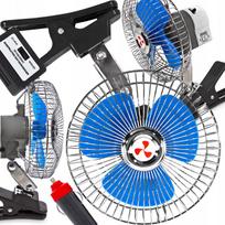 Automobilinis ventiliatorius Windmill, 8 colių, su osciliacija, 24V