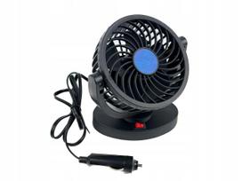 Automobilinis mini ventiliatorius, 12V, reguliuojamas, prijungiamas prie cigarečių lizdo, 360°