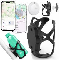 GPS ieškiklis MiLi MiTag su dviračio laikikliu vandens buteliui, tinkamas Android, iOS ir Apple