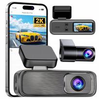 Automobilio vaizdo registratorius 2K, WiFi, su galinio vaizdo kamera