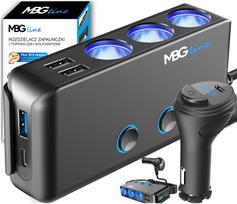 Maitinimo skirstytuvas 12–24V, 4 USB, QC/PD