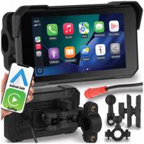 Motociklo multimedijos navigacija su 5" ekranu, CarPlay ir Android Auto