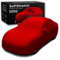Automobilio uždangalas SoftStretch, universalus, Mini, raudonas