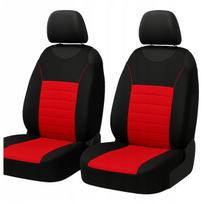 Automobilio sėdynių užvalkalai, universalūs, juodi ir raudoni, 2 vnt.